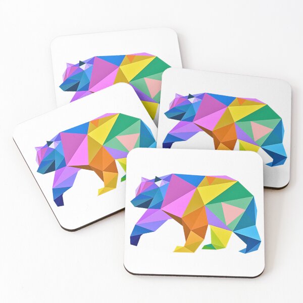 Item preview, Cubist Bear Geometric Colorful designed and sold by dmr studio.