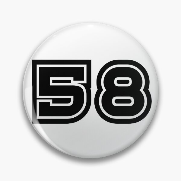 Item preview, 58, fifty-eight, black, sport designed and sold by Numbers-Art.