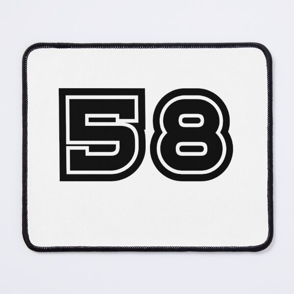 Item preview, 58, fifty-eight, black, sport designed and sold by Numbers-Art.