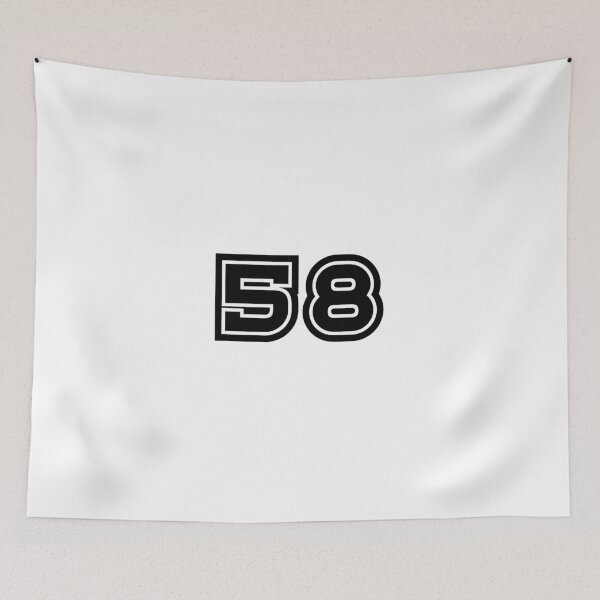 Item preview, 58, fifty-eight, black, sport designed and sold by Numbers-Art.