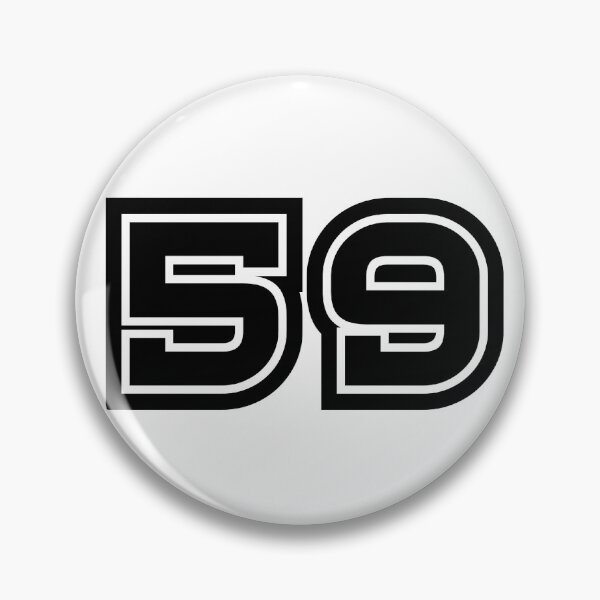 Item preview, 59, fifty-nine, black, sport designed and sold by Numbers-Art.