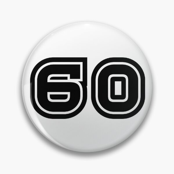 Item preview, 60, sixty, black, sport designed and sold by Numbers-Art.