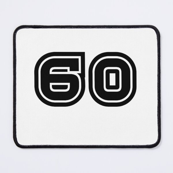 Item preview, 60, sixty, black, sport designed and sold by Numbers-Art.