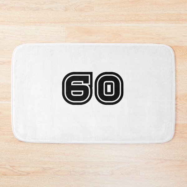 Item preview, 60, sixty, black, sport designed and sold by Numbers-Art.