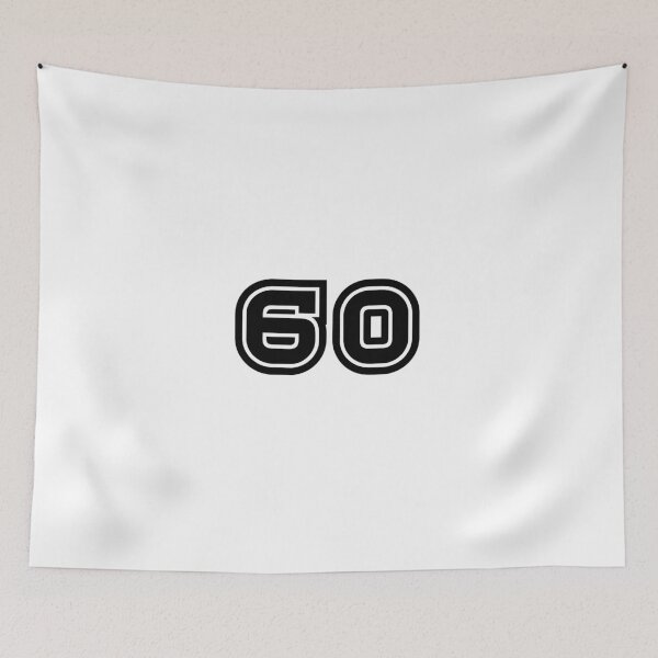 Item preview, 60, sixty, black, sport designed and sold by Numbers-Art.