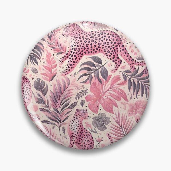 Item preview, Pink leopard floral pattern  designed and sold by Baddiesspace.