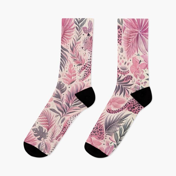 Item preview, Pink leopard floral pattern  designed and sold by Baddiesspace.