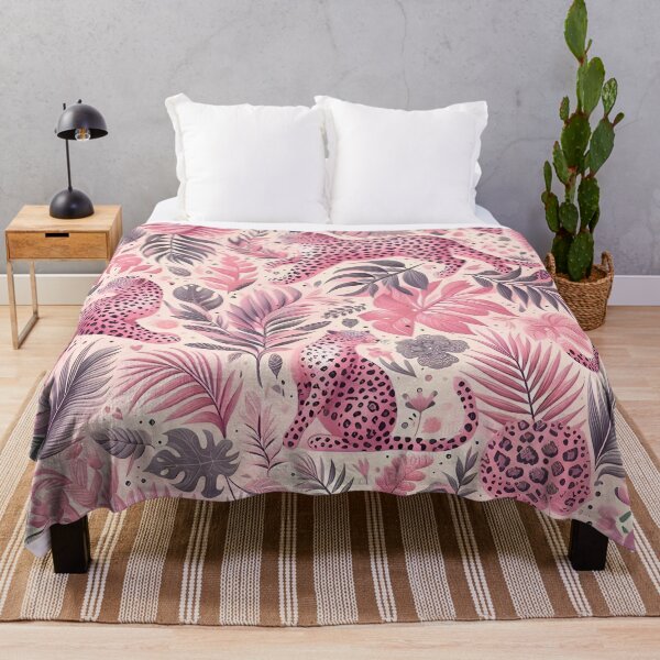 Item preview, Pink leopard floral pattern  designed and sold by Baddiesspace.