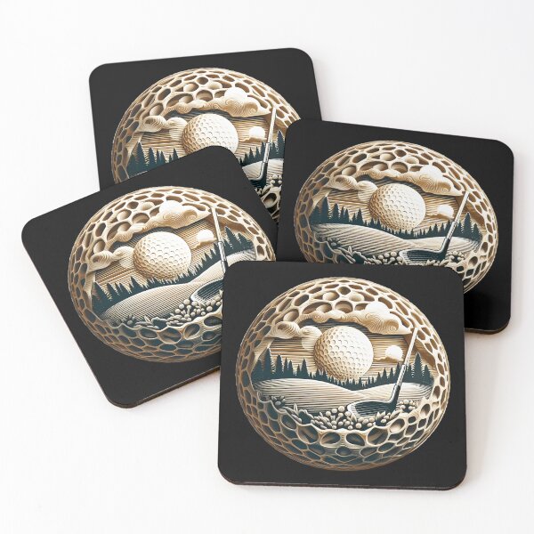 Item preview, Surreal Goft Ball Scene Golfers Dream Golfing Course designed and sold by SportsT-Shirts.