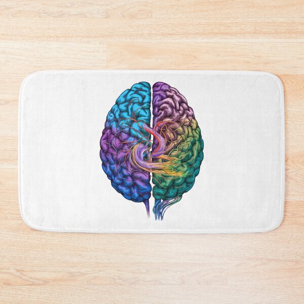 Item preview,  Vibrant Illustration Brain Art - Colorful Neural Pathways Illustration - Digital Brain Art designed and sold by WatermelonPink.