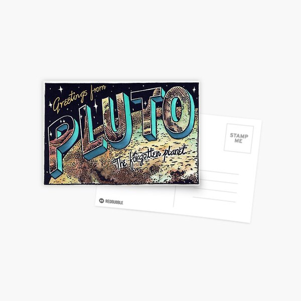 Item preview, Pluto postcard designed and sold by Plutosaurus.