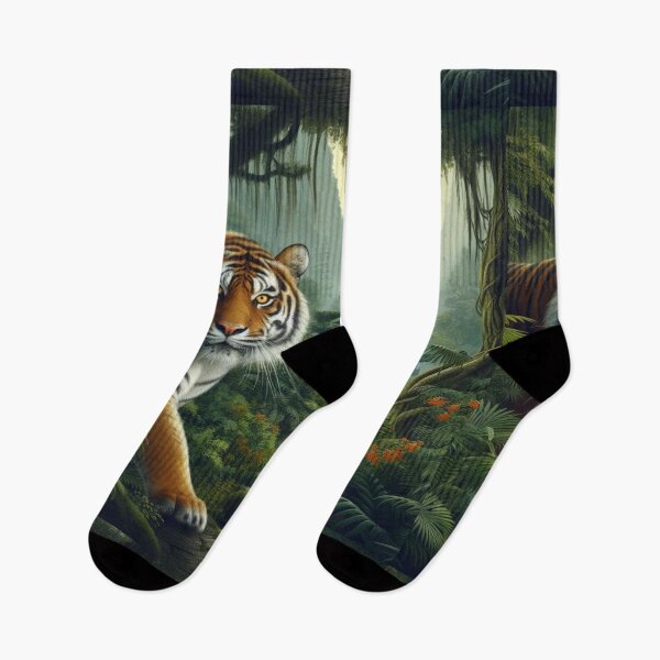 Item preview, Tiger and butterfly, plants, flowers, nature, pagoda, China designed and sold by Sugar Wisdom .