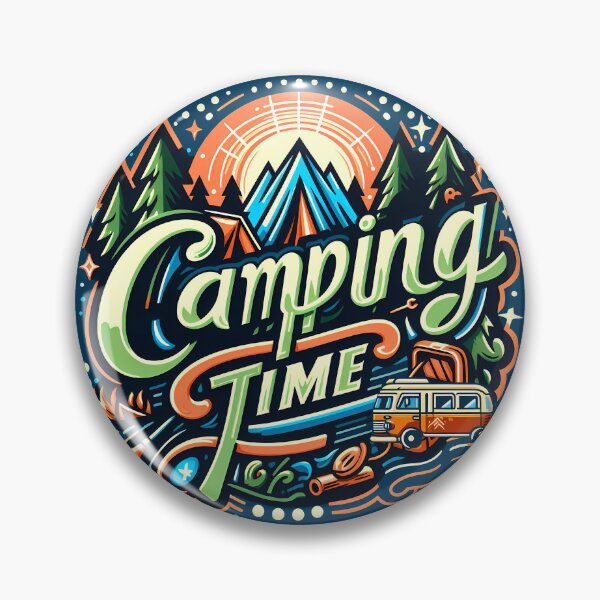 Item preview, Camping Time, typography designed and sold by maxmaj.