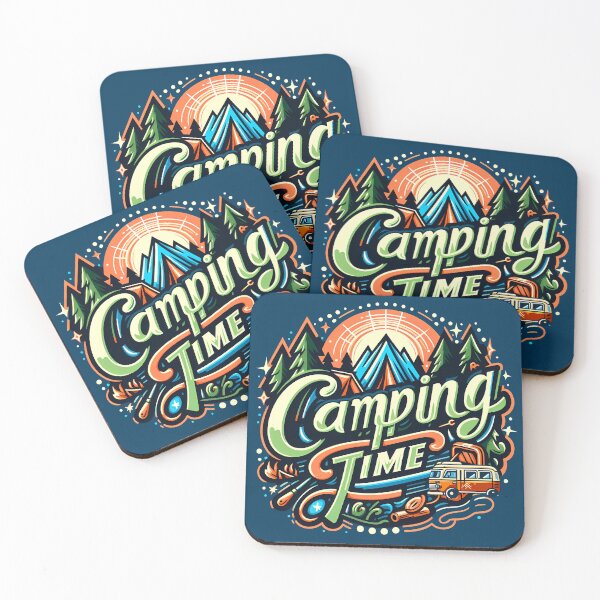 Item preview, Camping Time, typography designed and sold by maxmaj.