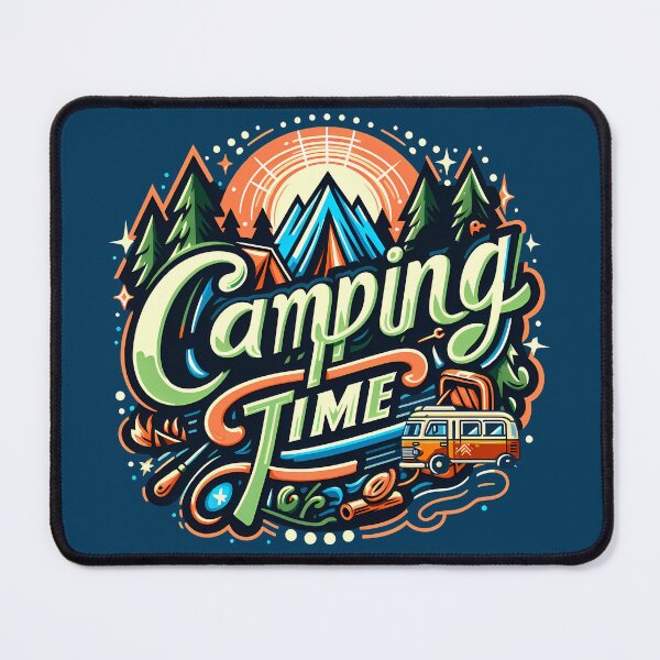 Item preview, Camping Time, typography designed and sold by maxmaj.