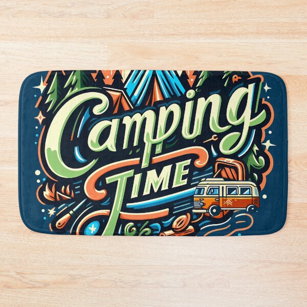 Item preview, Camping Time, typography designed and sold by maxmaj.