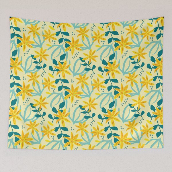 Item preview, Yellow Arrowleaf Wildflower Pattern designed and sold by Mountain Flower.