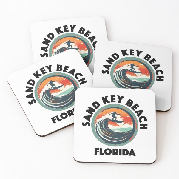 Item preview, Sand Key Beach - Florida (with Black Lettering) designed and sold by VelvetRoom.