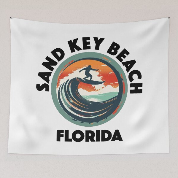 Item preview, Sand Key Beach - Florida (with Black Lettering) designed and sold by VelvetRoom.