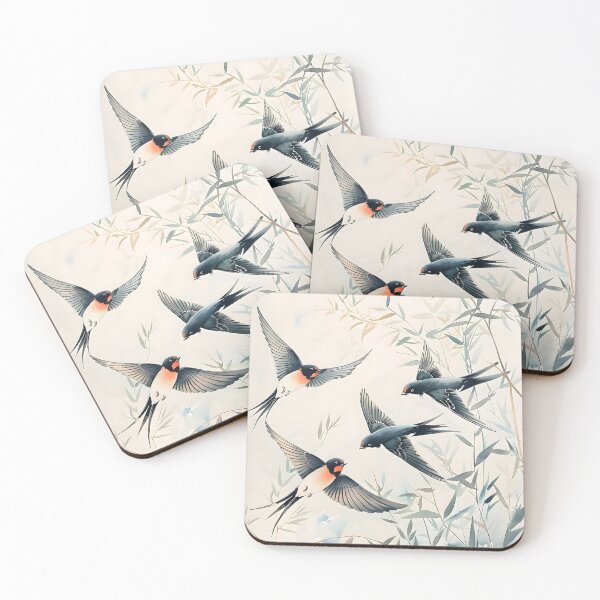 Item preview, Chinese Bamboo Whispers: Birds in Flight designed and sold by Psycheek.