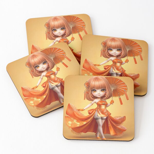 Item preview, Hina, the Orange Guardian of the Chibi Order of Silk designed and sold by CHIBI_POPZ.