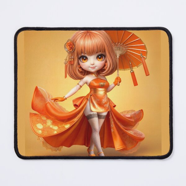 Item preview, Hina, the Orange Guardian of the Chibi Order of Silk designed and sold by CHIBI_POPZ.
