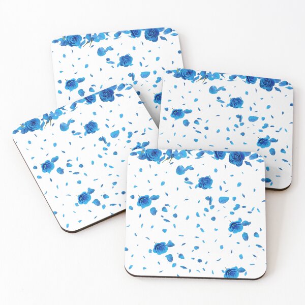 Item preview, Blue Roses and Petals designed and sold by Florrinda.