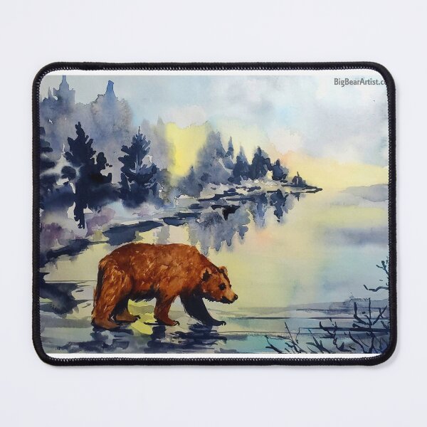 Item preview, Big Bear Lake Watercolor designed and sold by signaturelaurel.