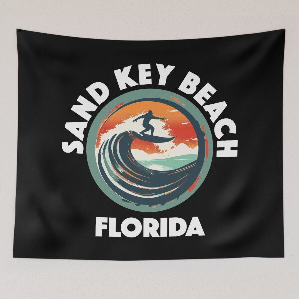Item preview, Sand Key Beach - Florida (with White Lettering) designed and sold by VelvetRoom.