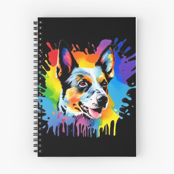 Item preview, Vibrant Australian Cattle Dog Portrait Design For Dog Lovers designed and sold by kakarikihill.