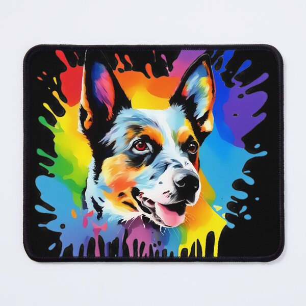 Item preview, Vibrant Australian Cattle Dog Portrait Design For Dog Lovers designed and sold by kakarikihill.