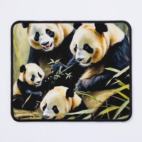 Item preview, Panda family designed and sold by Island Art Studios.