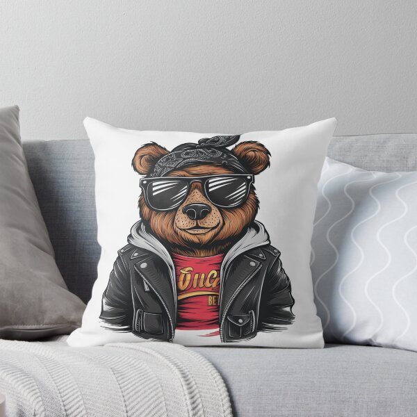 Item preview, swag bear wearing sunglasses a bandana, and a leather jacket design designed and sold by Loviness.