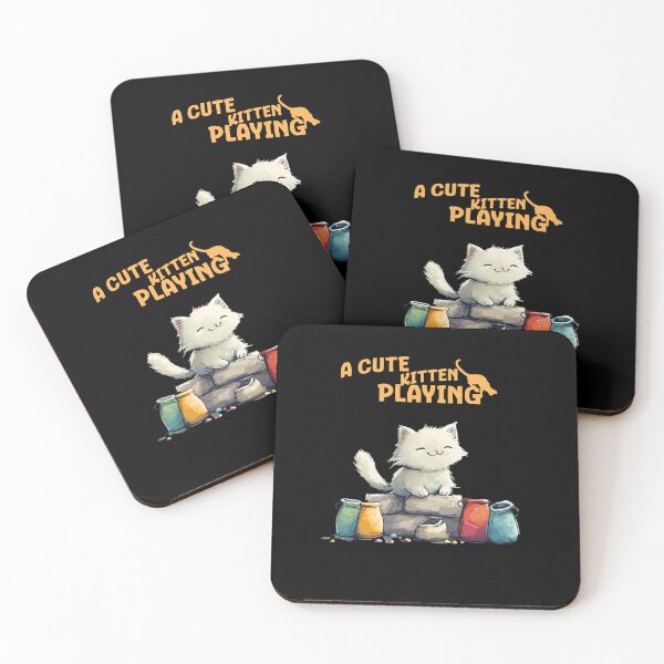 Item preview, Playful Kittens: Feline Joy in Pixel Art designed and sold by Artedig.