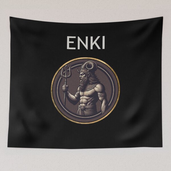 Item preview, Enki Sumerian God of Wisdom, Water and Trickery designed and sold by Agema Apparel.