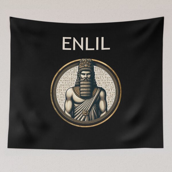 Item preview, Enlil Sumerian God of the Wind Mesopotamian Gods designed and sold by Agema Apparel.