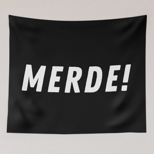Aperçu de l'œuvre Merde! [Blanc] créée et vendue par Parasocialite.