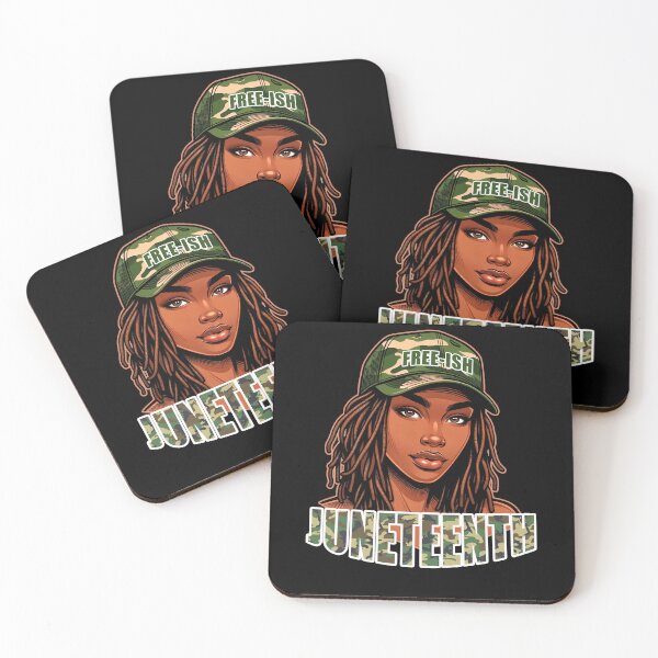 Item preview, Juneteenth Free-ish Camo Hat Locs designed and sold by blackartmatters.
