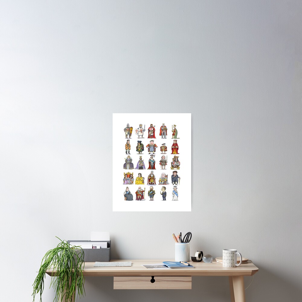 British Monarchs Poster