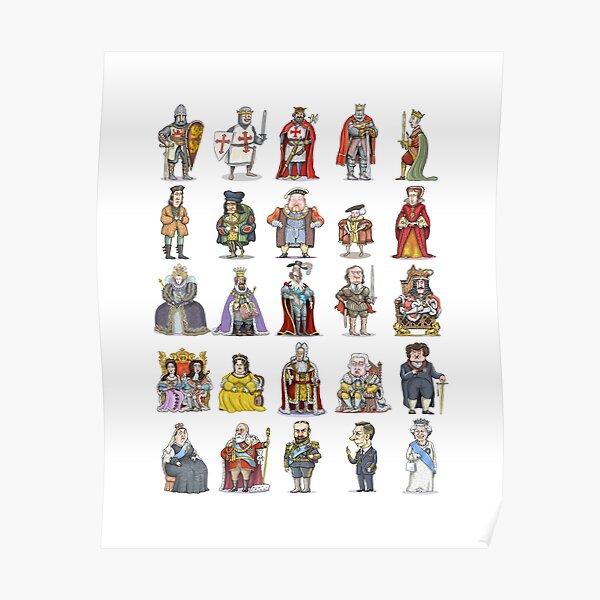 British Monarchs Poster