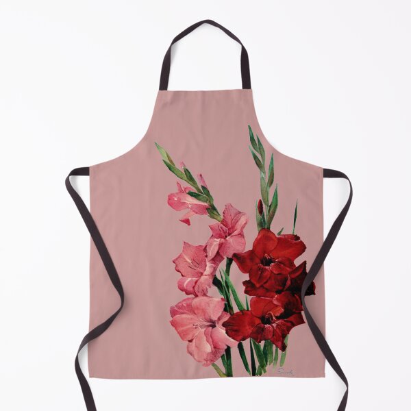 Aperçu de l'œuvre roses trémières vintage créée et vendue par The kitschy Citrus.