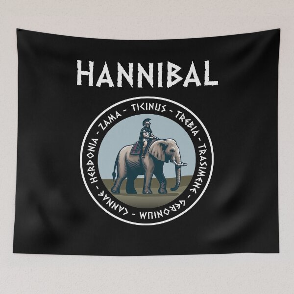 Item preview, Hannibal Barca 2nd Punic War Battles Carthage designed and sold by Agema Apparel.