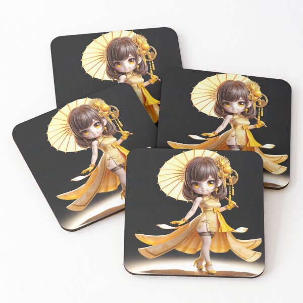 Item preview, Midori, the Yellow Guardian of the Chibi Order of Silk designed and sold by CHIBI_POPZ.