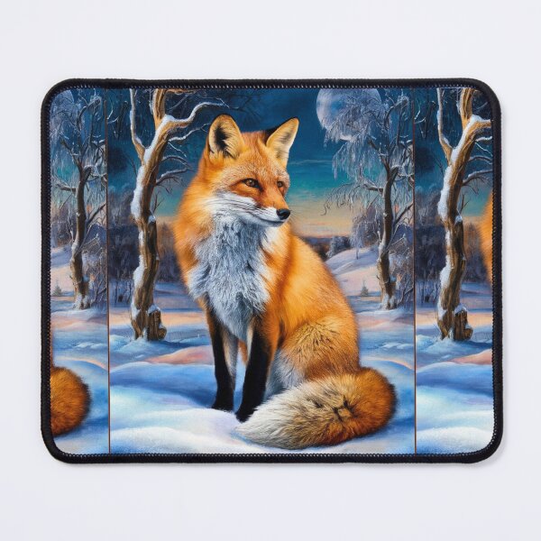 Item preview, Fox Portrait. Winter fox, fox painting, Leonardo da Vinci style designed and sold by FoxVibes.