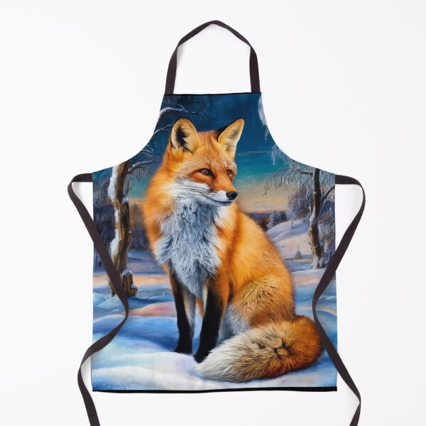 Artikelvorschau, Fuchsporträt. Winterfuchs, Fuchsgemälde, Leonardo da Vinci-Stil entworfen und verkauft von FoxVibes.