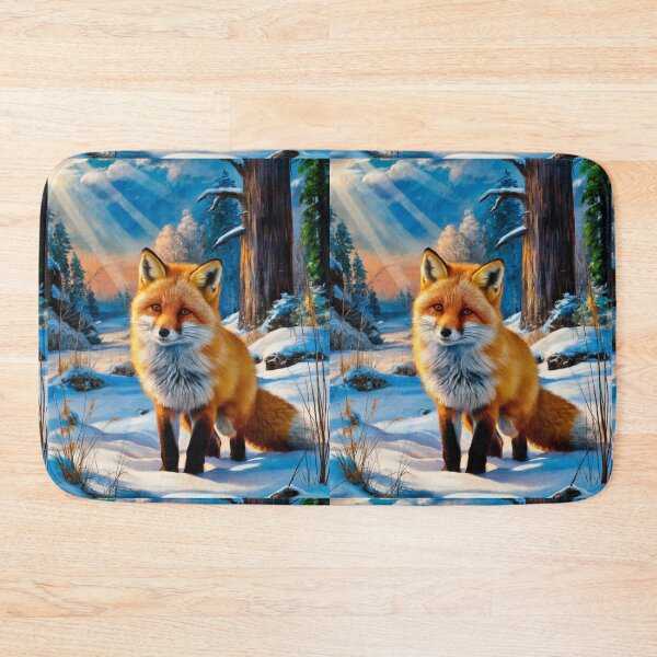 Artikelvorschau, Fuchsporträt. Winterfuchs, Fuchsgemälde, Leonardo da Vinci-Stil entworfen und verkauft von FoxVibes.