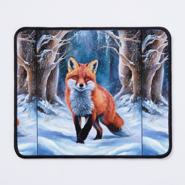 Artikelvorschau, Fuchsporträt. Winterfuchs, Fuchsgemälde, Leonardo da Vinci-Stil entworfen und verkauft von FoxVibes.