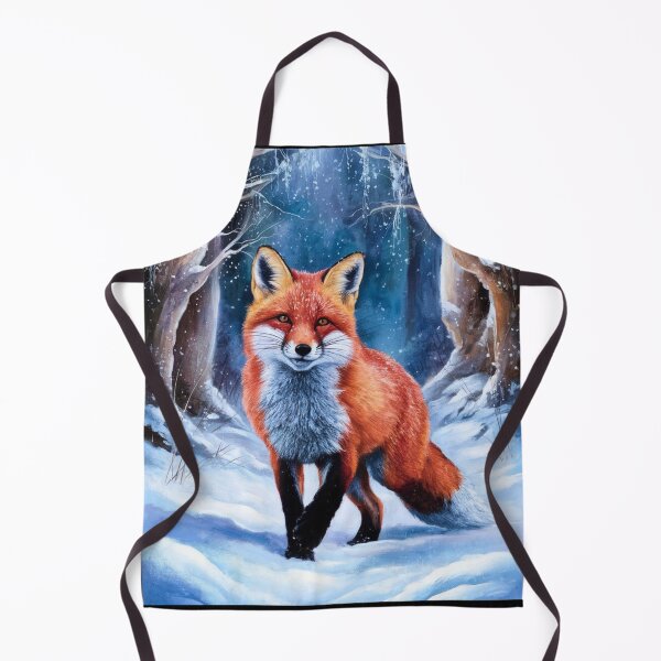 Artikelvorschau, Fuchsporträt. Winterfuchs, Fuchsgemälde, Leonardo da Vinci-Stil entworfen und verkauft von FoxVibes.