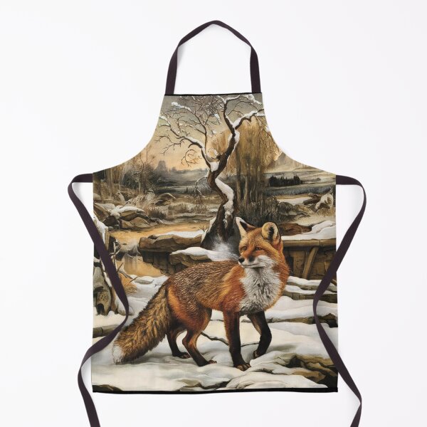 Item preview, Fox Portrait. Winter fox, fox painting, Leonardo da Vinci style designed and sold by FoxVibes.