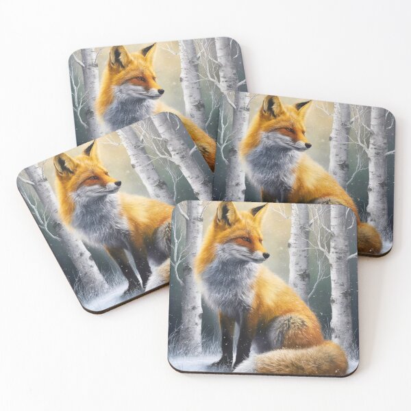 Item preview, Fox Portrait. Winter fox, fox painting, Leonardo da Vinci style designed and sold by FoxVibes.